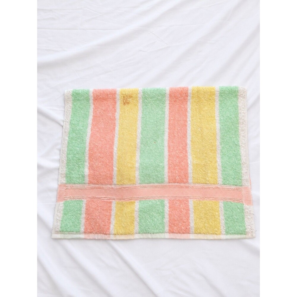 Vintage Cannon Royal Family Stripes Hand Towel 100% Cotton